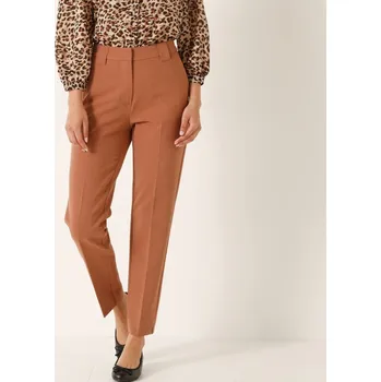 Dámské kalhoty Splývavé cigaretové kalhoty karamelová 36