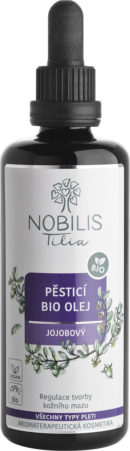 Nobilis Tilia Pěsticí BIO olej jojobový 100 ml fialové sklo