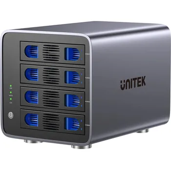 Počítač Unitek RAID kryt pro 2,5'/3,5'' SATA disk 8 režimů 80TB USB-C