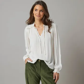 Dámská halenka Žabičkovaná halenka režná 48