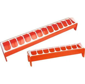 Žlabové krmítko pro kuřata 52510 12 x 50 cm krmítko pro hospodářská zvířata Žlabové krmítko pro kuřata 52510 12 x 50 cm