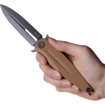 kapesní nůž ANV Z400 BB - Sleipner DLC, G10 Coyote ANVZ400-016
