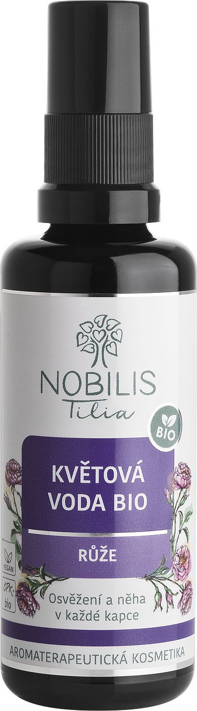 Nobilis Tilia Květová voda BIO Růže 50 ml