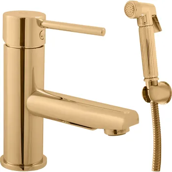 Vodovodní baterie SEINA - Bidetová baterie bez výpusti, Zlatá - kartáčovaná SE946.0/1ZK, RAV Slezák Barva: ZLATÁ - kartáčovaná, Rozměr: 1/2"