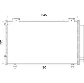 Výparník klimatizace Kondenzátor, klimatizace MAHLE AC 789 000S