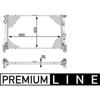 Chladič motoru Chladič, chlazení motoru MAHLE CR 931 000P