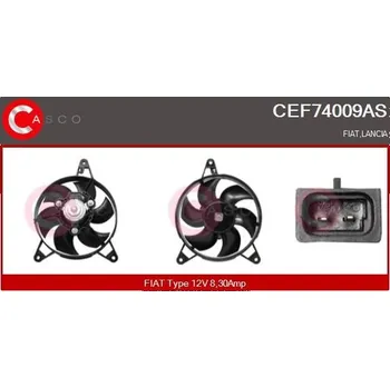 Chladič motoru Elektromotor, větrák chladiče CASCO CEF74009AS