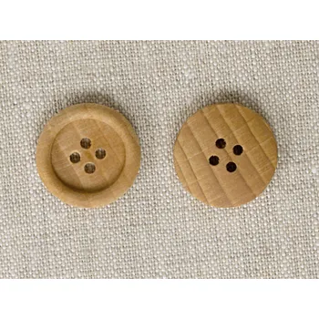 Knoflík Snový svět Dřevěný knoflík se čtyřmi dírkami - 32"