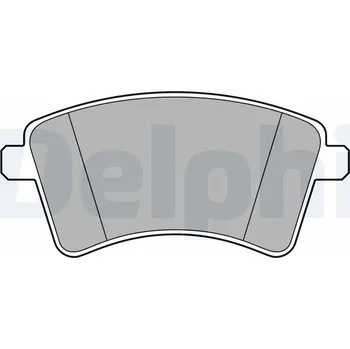 Brzdová destička Sada brzdových destiček, kotoučová brzda DELPHI LP3715