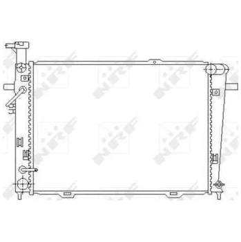 Auto-moto Chladič, chlazení motoru NRF 53496