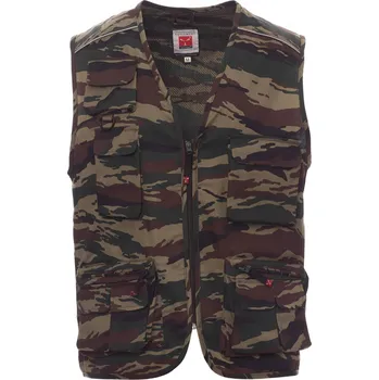 pracovní vesta PAYPER POCKET pánská vesta s kapsami Barva: maskáčová, Velikost: XL