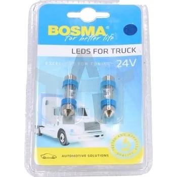Autožárovka Žárovka 24V LED SV8,5 4xLED trubková BOSMA 7835