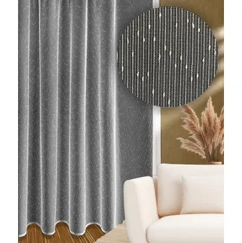 Záclona kusová Lucy výška 200cm, šířka 200cm bílá