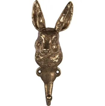 Věšák Clayre & Eef - Nástěnný dřevěný háček RABBIT 6Y5891