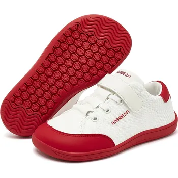 Chlapecké tenisky Dětské barefoot tenisky s háčkovým zapínáním a podrážkou Velikost: 31, Barva (Varianta): Red-White