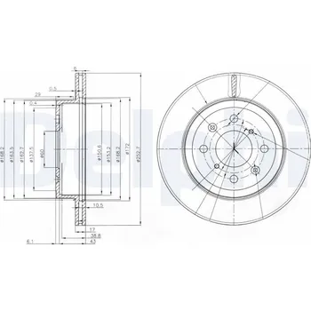 Brzdový kotouč Brzdový kotouč DELPHI BG3884