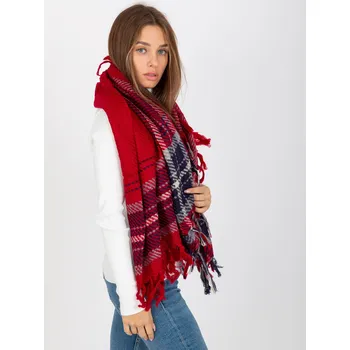 Šátek Wool Fashion Italia Šátek -AT-CH-17501-1.57 Barva: Červená, Velikost: UNI