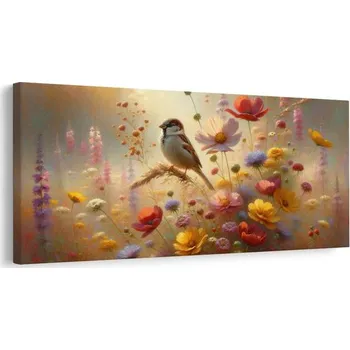 Obraz Dovido Obraz vrabec na letní louce