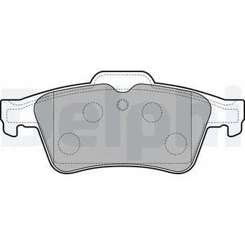 Brzdová destička Sada brzdových destiček, kotoučová brzda DELPHI LP3303