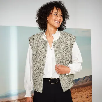 Buklé vesta khaki 52