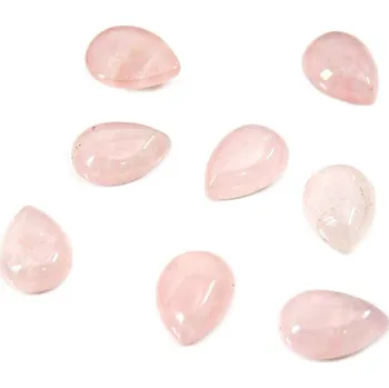 Materiál na výrobu šperku Rose Quartz Kabošony kapka 14x10mm - 1Ks - 1Ks