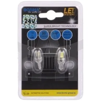 Autožárovka Žárovka 24V LED COB T10 6000K bílá BOSMA 5400