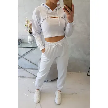 Bavlněná 3dílná souprava bílá UNI