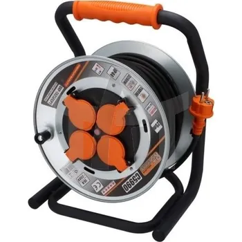 Napájecí kabel Prodlužovací kabel bubnový 25M 4 zásuvky 3*1,5 CORONA C5990