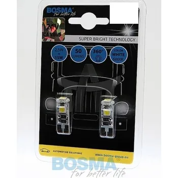 Autožárovka Žárovka 24V LED T10 3xSMD 5050 bílá BOSMA 4151