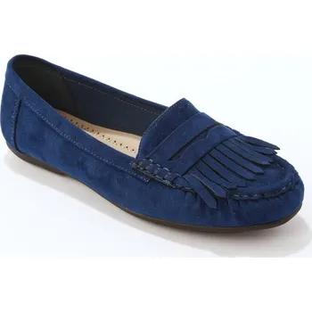 Dámské mokasíny Mokasíny z imitace semiše nám. modrá 41