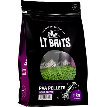 PVA Pelety LT Baits Squid Pepper 1kg 3mm