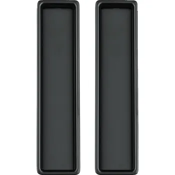 Nábytkové kování COBRA MUŠLE M101 HRANATÁ Provedení: BEZ OTVORU, Povrch: Černá