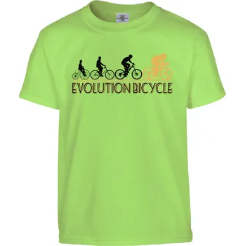 Pánské tričko Tričko Evolution Bicycle | Cycle Druh: Dětské, Barva: Světle Zelená, Velikost: 122-S