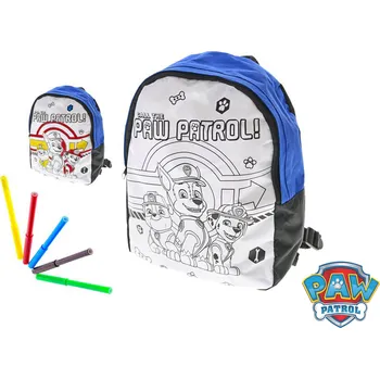 Dětský batoh Wiky kreativita Vybarvovací batoh TLAPKOVÁ PATROLA modrý