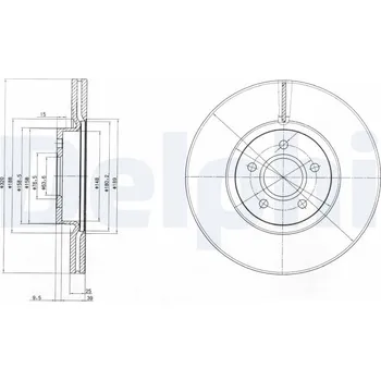 Brzdový kotouč Brzdový kotouč DELPHI BG4056C
