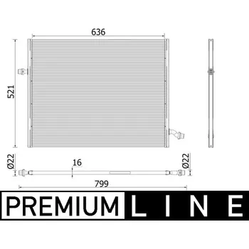 Chladič motoru Chladič nízké teploty, chladič plnicího vzduchu MAHLE CIR 36 000P