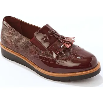 Dámské tričko Polobotky se střapci, na klínové podrážce bordó 38