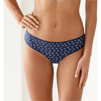 Kalhotky Sada 10 kalhotek midi ze strečové bavlny, potisk květin nám. modrá/růžová/oranžová 42/44