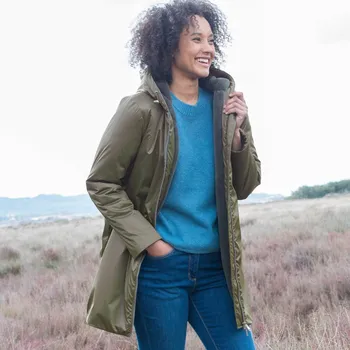 Nepromokavá bunda s plyšovou podšívkou khaki 44