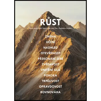 Plakát Jen tak z lásky Motivační plakát - RŮST Rozměr plakátu: A4 (21 x 29,7 cm)