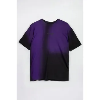 Chlapecké tričko Reporter Young | Chlapecké černé tričko s fialovým stínovaným potiskem ‚INDISTINCT‘ - Barva ČERNÁ, Velikost 152 243-0440B-54-100-1