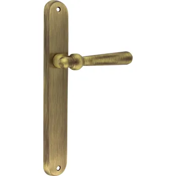 Dveřní kování Cobra klika na dveře GAZELLE (česaný bronz) Provedení: BB (pokojový klíč), Rozteč: 72 mm