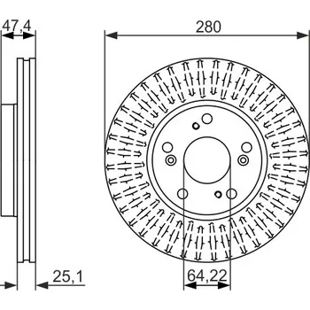 Brzdový kotouč Brzdový kotouč BOSCH 0 986 479 625