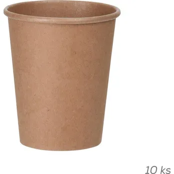 Sklenice Pohár papír/PE NATURE 0,25 l, 10 ks