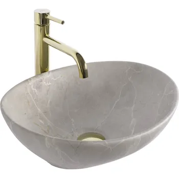 Rea Umyvadlo na desku Rea Sofia Beige Matt REA-U6360