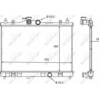 Chladič motoru Chladič, chlazení motoru NRF 58236