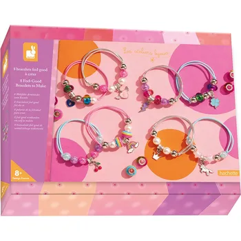 dětská sada na výrobu šperků Janod Výroba šperků - kreativní sada Náramky Feel Good