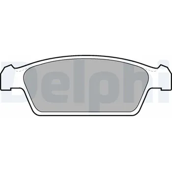 Brzdová destička Sada brzdových destiček, kotoučová brzda DELPHI LP1100