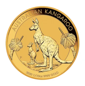 Sběratelství Perth Mint Zlatá mince Australian Kangaroo 1/10 oz