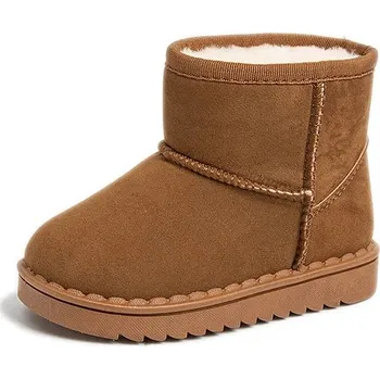 Chlapecká zimní obuv Zimní dětské boty s huňatým vnitřkem a protiskluzovou podrážkou Velikost: 32, Barva (Varianta): Hnědá